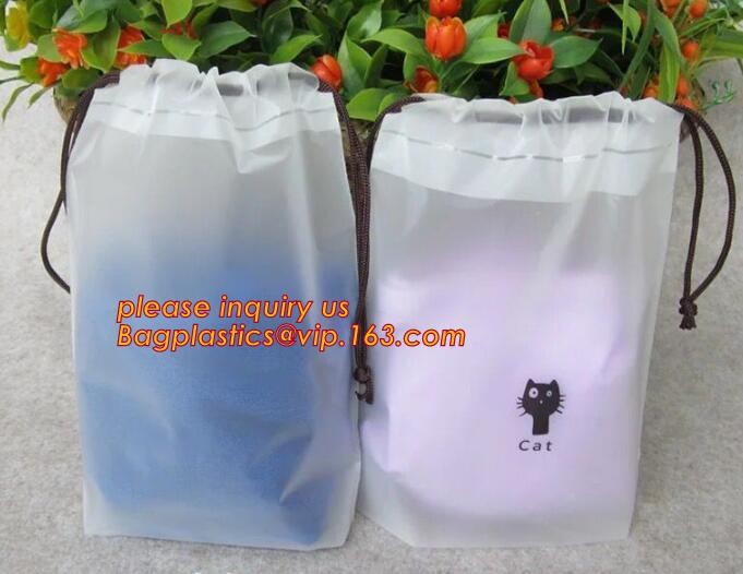 Biodegradable Environment friendly LDPE Plastic bags with DRAWSTRING closure bags, backpack, drawtape bag, essentials