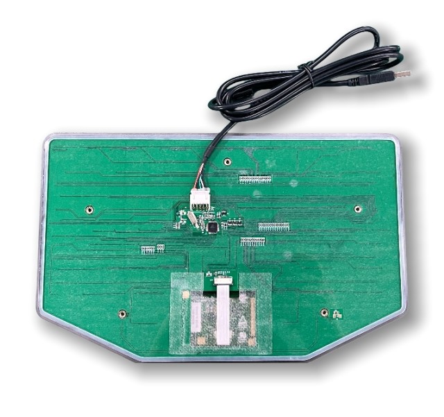IP67 Waterproof dustproof Industrial Silicone Backlit Keyboard + TouchPad 390g USB Vehicle-use -40℃