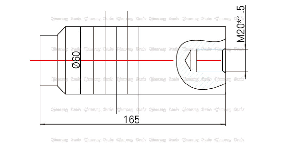 2600 Watt Ultrasonic Welding Transducer Plastic Welding Equipment Core Parts