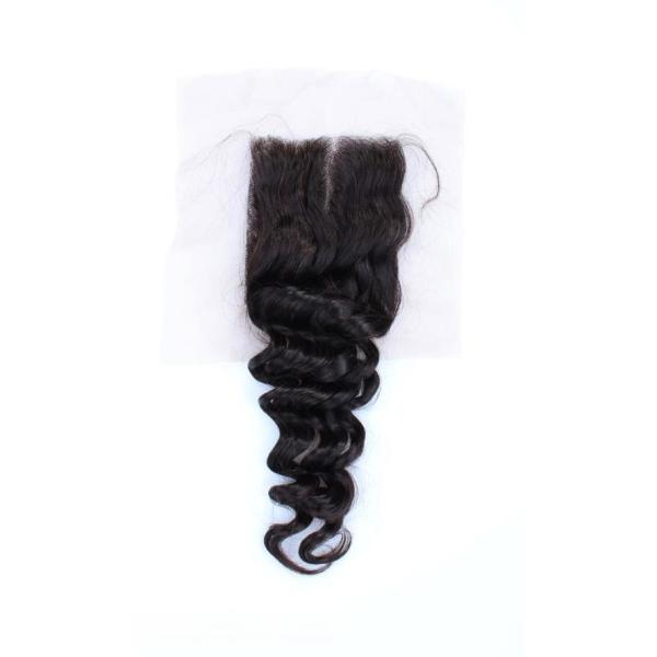 Sale High Quality Peruvian Human Hair Deep Wave No Tanle No Shedding Top Lace