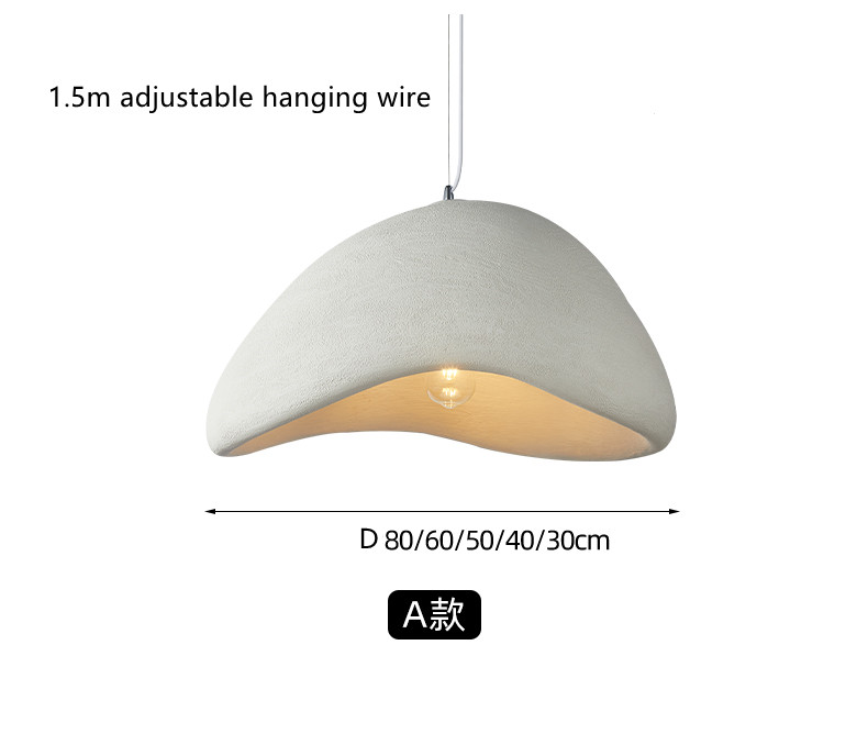 Restaurant Dining Island LED Chandelier Modern Coffee Bar Study Bedroom Lighting Wabi Sabi Pendant Lamp（WH-VP-161)
