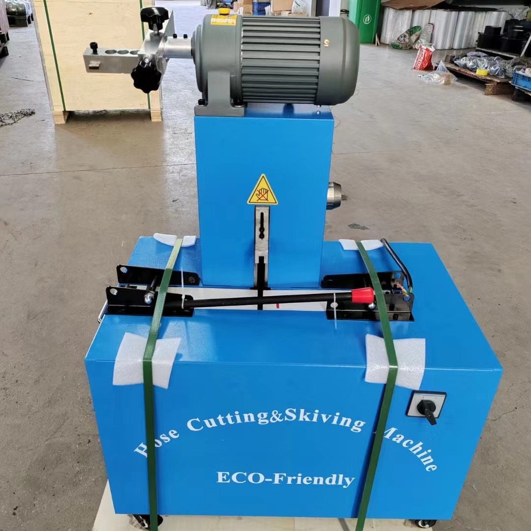 Electric 2 Inch 6 Layers Hose Cutting And Skiving Machine With Blade