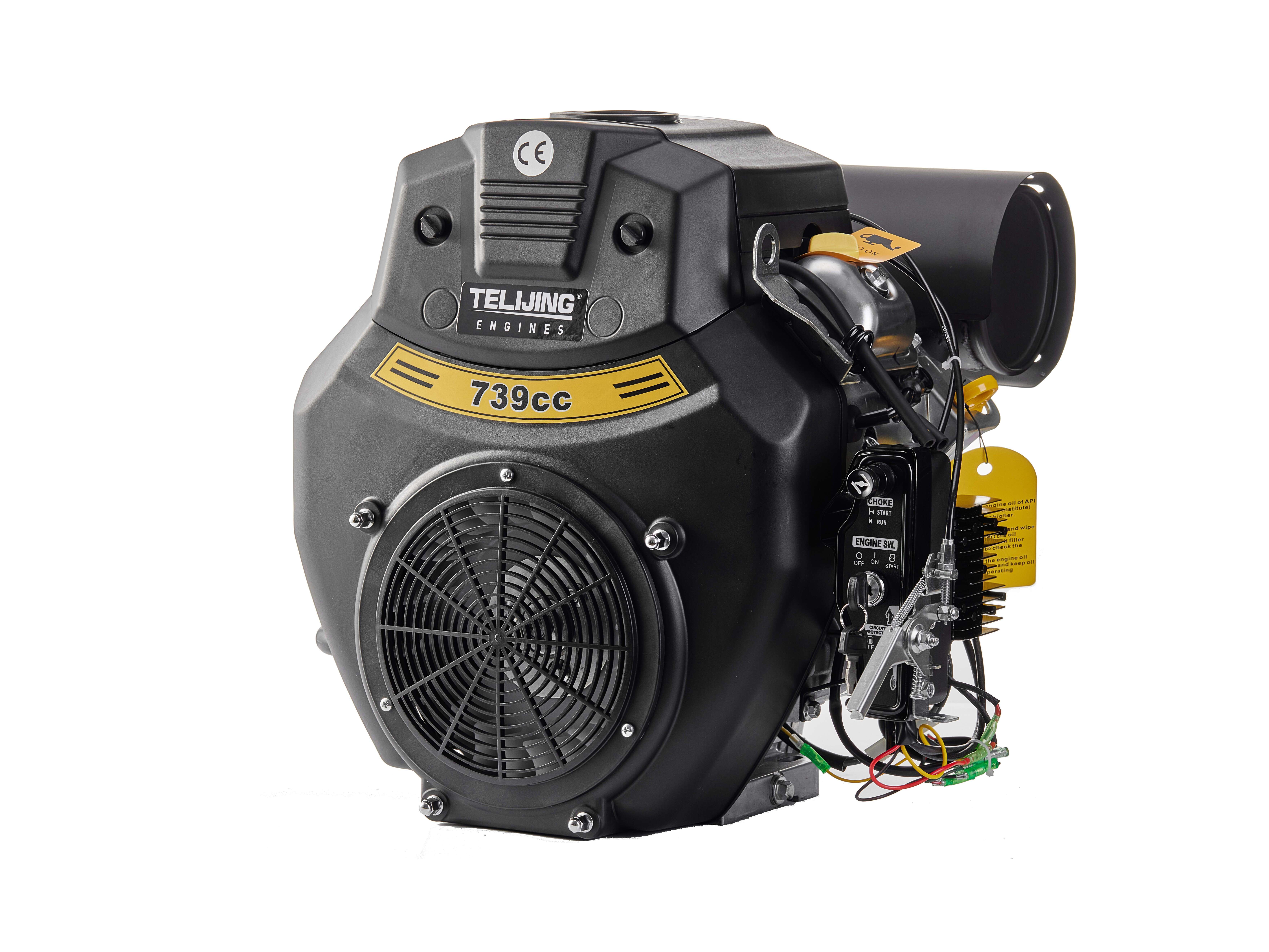 Electric Start Gasoline Engine 744cc 2 Cylinder OHV Portable Jet Rato 740 TLJ 740 OEM