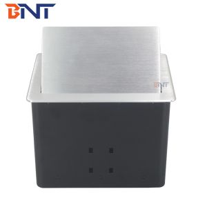 Conference Pneumatic Table Pop Up Plug Socket Boxes With Microphone Connector
