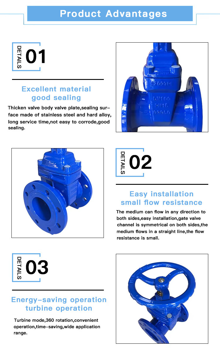 DIN F4 Elastomeric Seal Flange 4" Soft Seal Gate Valve For Industrial Drainage