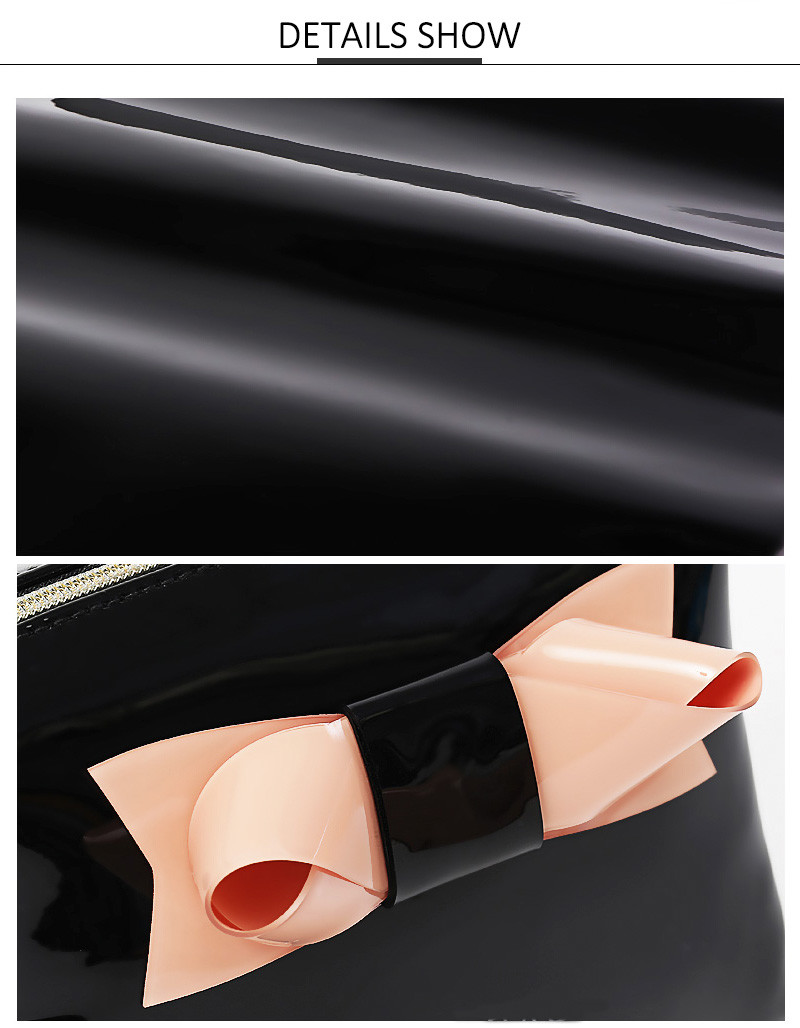 Portable Multi Functional Small Black Travel PU Makeup Bag