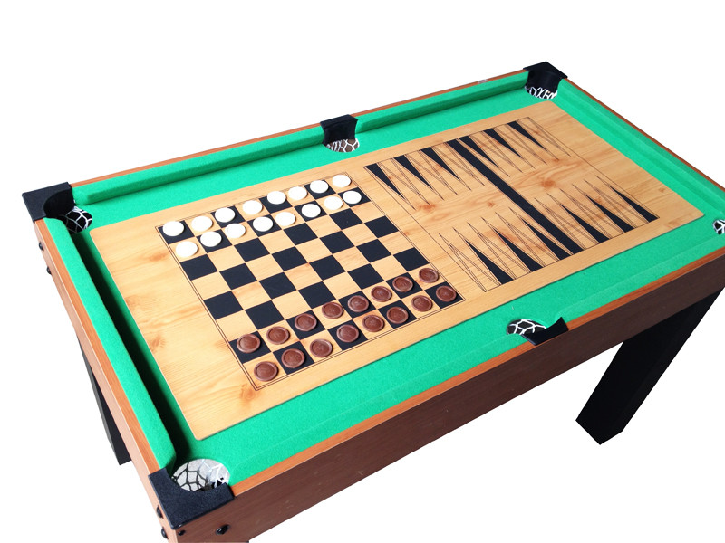 Fashionable Multi Game Table Wood Billiard 10 In 1 Game Table For 2 / 4 Players