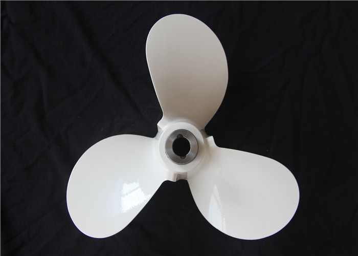  676-45956-61-EL Boat Engine Propeller , White Boat Prop Replacement 8 Spline Manufactures