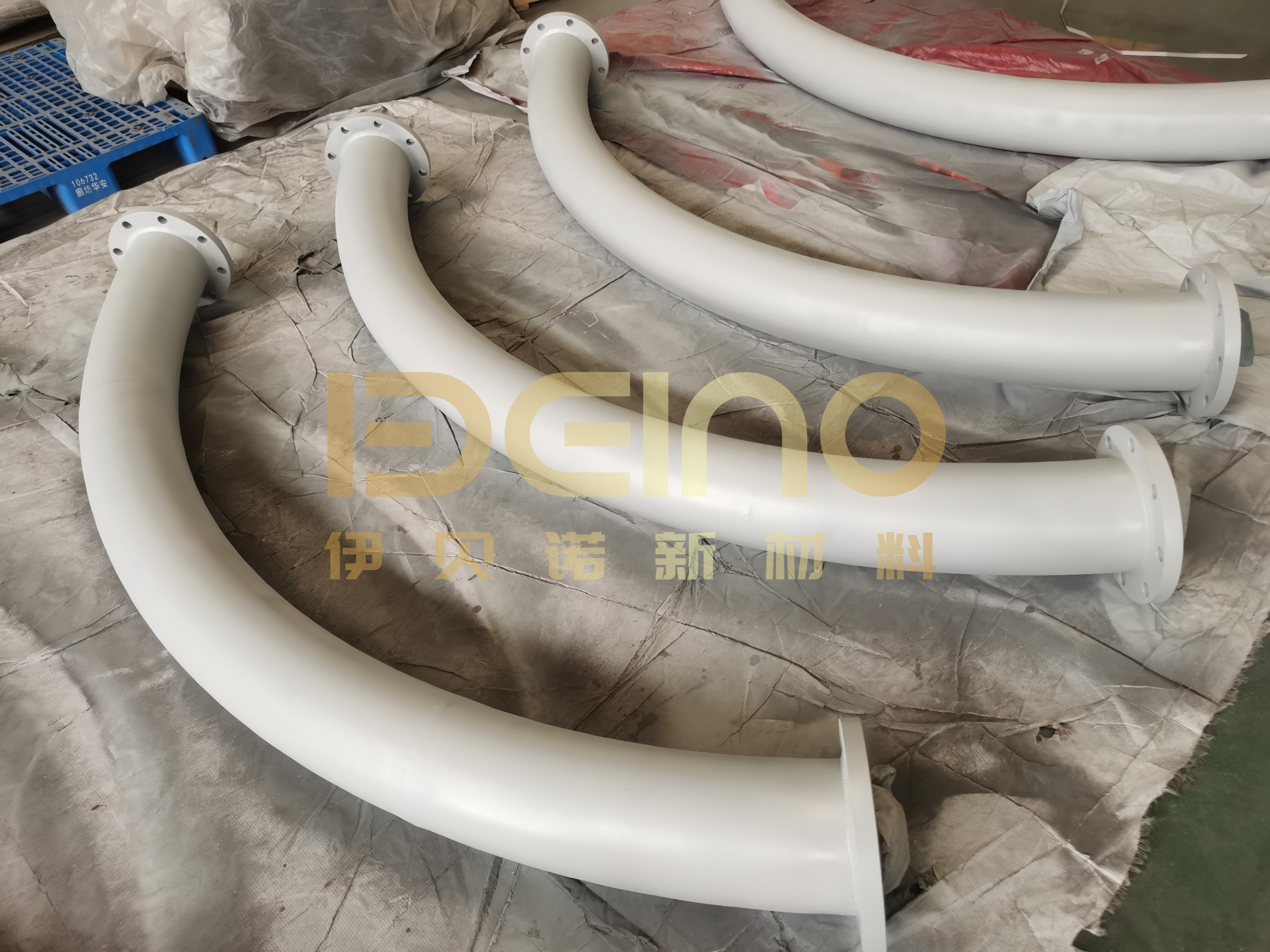 Corrosion Resistance Wear Resistant Ceramic Pipe in cement