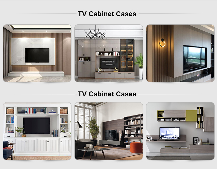 2022 Home Interior Wall Decorating Ideas Modern Living Room Wood PANEL TV Cabinet Design