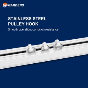 OEM Manual Curtain Track Aluminum Silent Curtain Rails