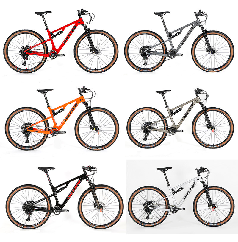 TWITTER Carbon Fiber Full Suspension Mountain Bike With MAXXIS Tire