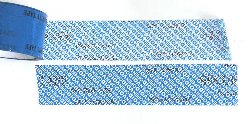 High Residue Tamper Proof Seal Tape / Custom Security Tape With Print Logo
