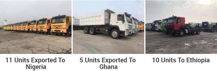 6x4 380HP Used Howo Trucks , Heavy Duty Howo 380 Dump Truck