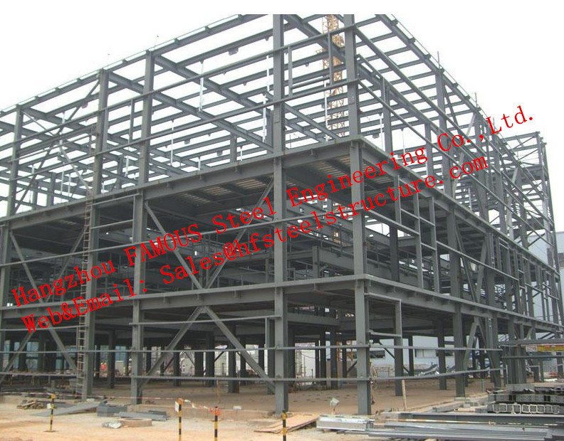 NZ AS Various Standards Industrial Steel Buildings For Structural Skeleton Framed Steel Building