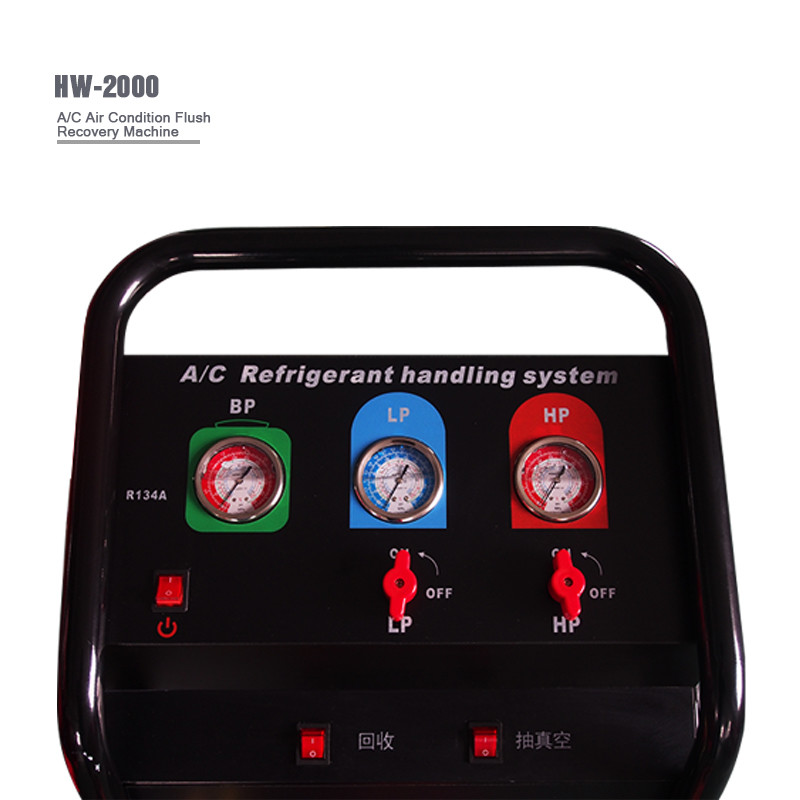 Semi Automatically 8HP AC Gas Recovery Machine R134a Recharge CE