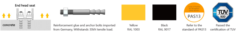 MD Safety Barrier Warehouse flexible anti-collision system FS-2023A 