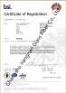 Changshu Jiangnan Glass Fiber Co., Ltd. Certifications