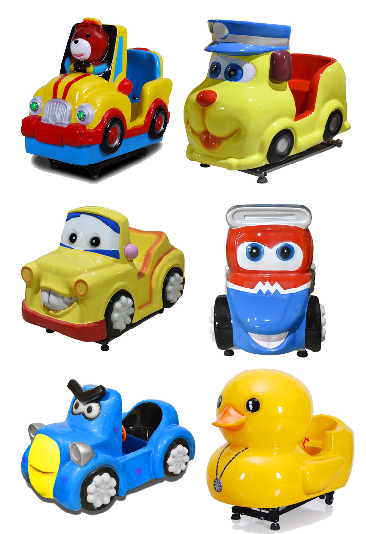 Glass Fiber Kiddie Coin Operated Airplane Ride With MP4 Display