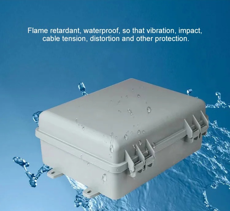 Wall/Pole Mounted 16 Core FTTH Optical Fiber Terminal Box with High Humidity Resistance
