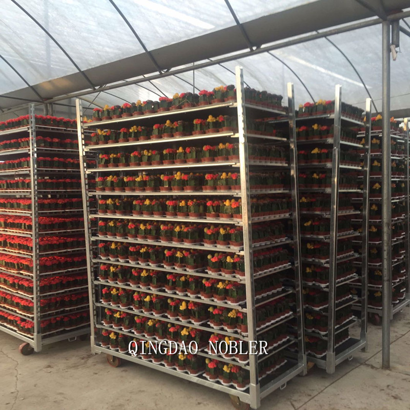 Plywood Seedling Cart Danish Flower Trolley 1500mm