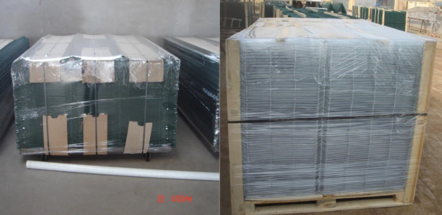 Galvanised 2D Twin Wire Mesh Fencing 6/5/6 1.8*2.5m Double Loop Garden Fence