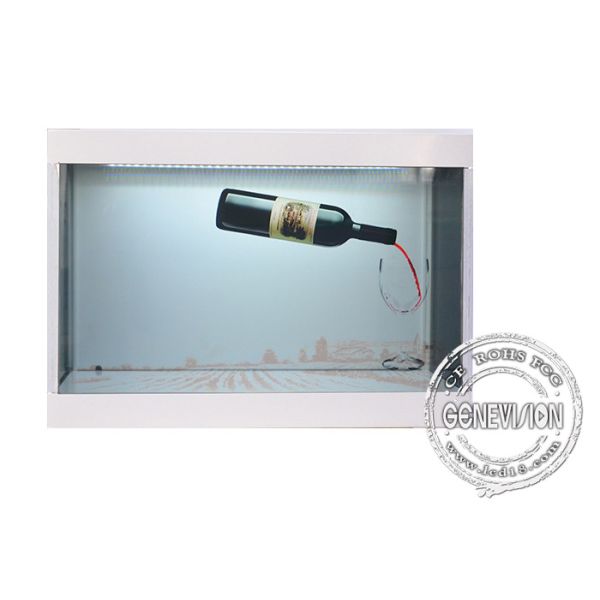 32" Magical Industrial Transparent Lcd Showcase SD card update Advertising Box