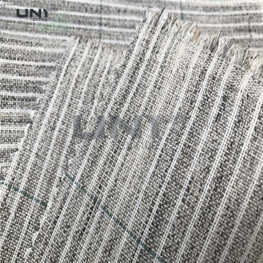 112cm Width 180gsm Cotton Canvas Hair Interlining Smooth Feeling