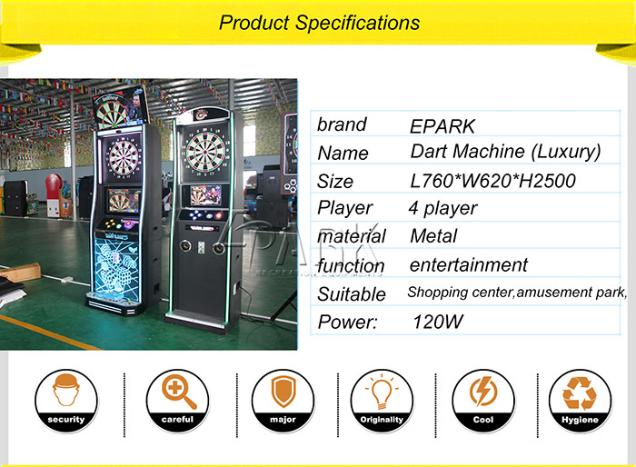 Indoor Coin Operated Electronic Dart Machine With Automatic Calculation coin amusement game machine