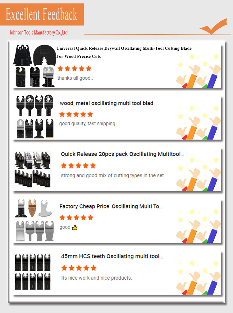 Bi Metal Oscillating Multi Tool Saw Blades For Metal Wood 20pcs Box Set