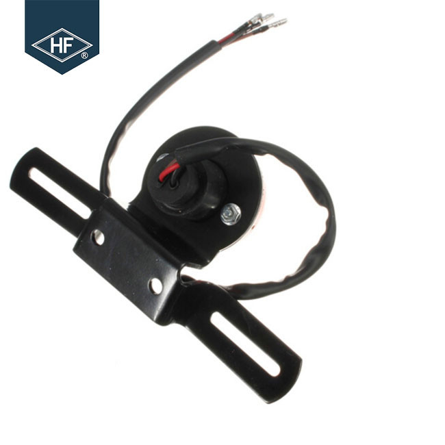 Round Black Amber Metal Aftermarket Motorcycle Lights For ATV Dirt Bike Cafe Racer