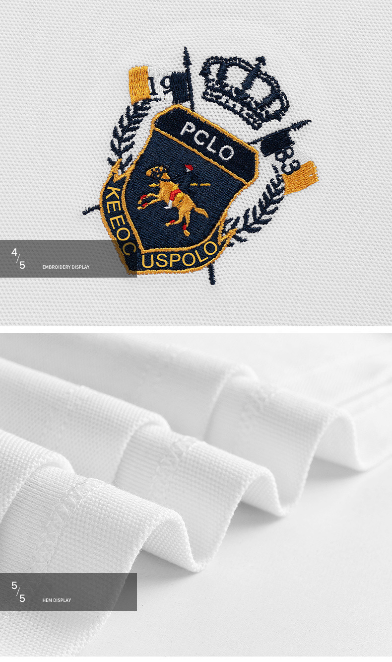 Print Custom Uniform Golf Polo Shirts in Jersey Fabric for Golf Business Uniform
