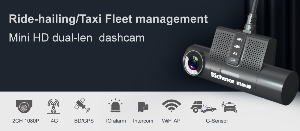 2CH 1080P Dashcam Dual Camera Mobile DVR Car BK6MZ Car Black Box Wireless CCTV System