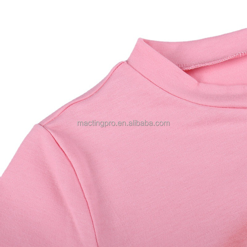 Customized Labels Women Men's T Shirt Hollow Out Decoration Y2k Pink Elastic Crop Top