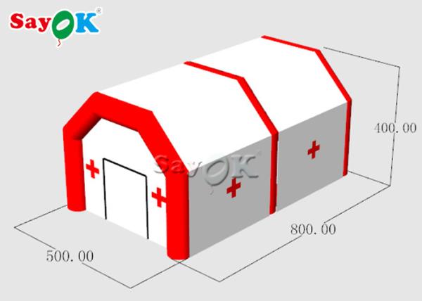Inflatable Emergency Tent Water - Proof Large Inflatable Medical Tent / Field