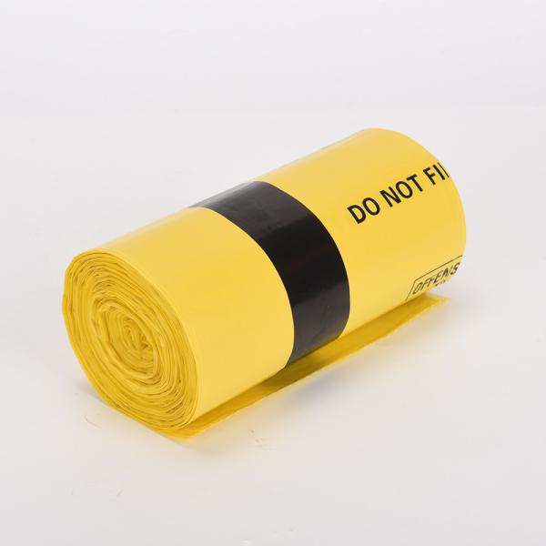 HDPE Small 5-30 Liter Portable Flat Mouth Medical Waste Bag for Household