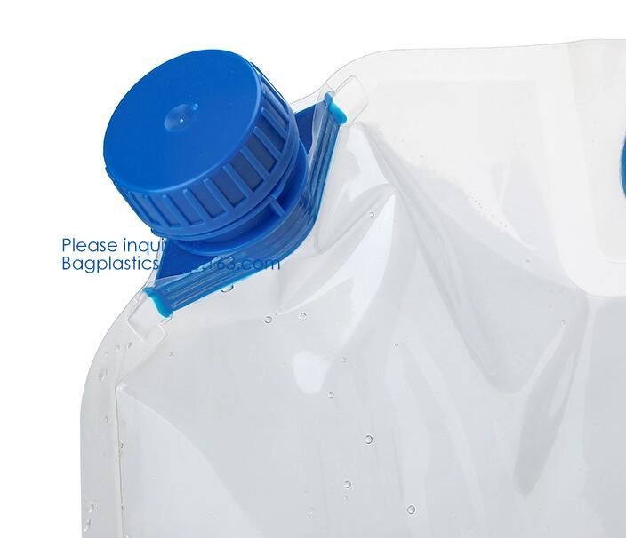 Biodegradable Liquid Packaging Leakage Proof Pouch Custom Custom 1 Gallon Water Bag Foldable Sports Drinking Water Bag