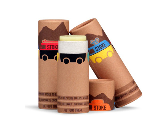 Customized Paper Tube Packaging , Food Grade Cylinder Cardboard Box