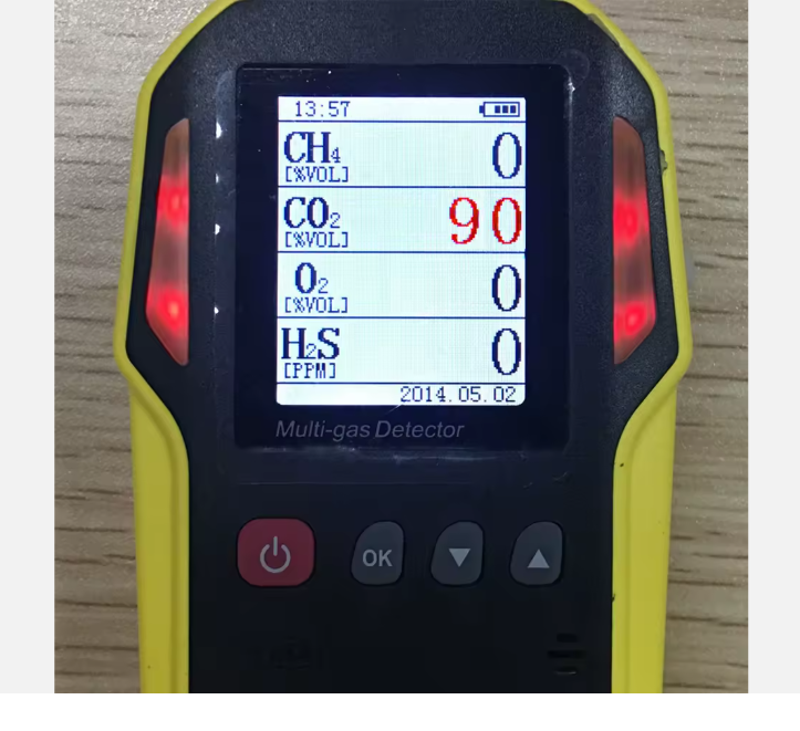 Multi-Gas Portable Detector with Data Logger - CH4/CO2/H2S/O2 Gas Analyzer for