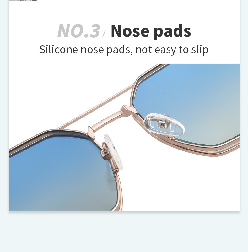 Polygon Magnetic Clip On Optical Glasses Metal Frame Sunglasses