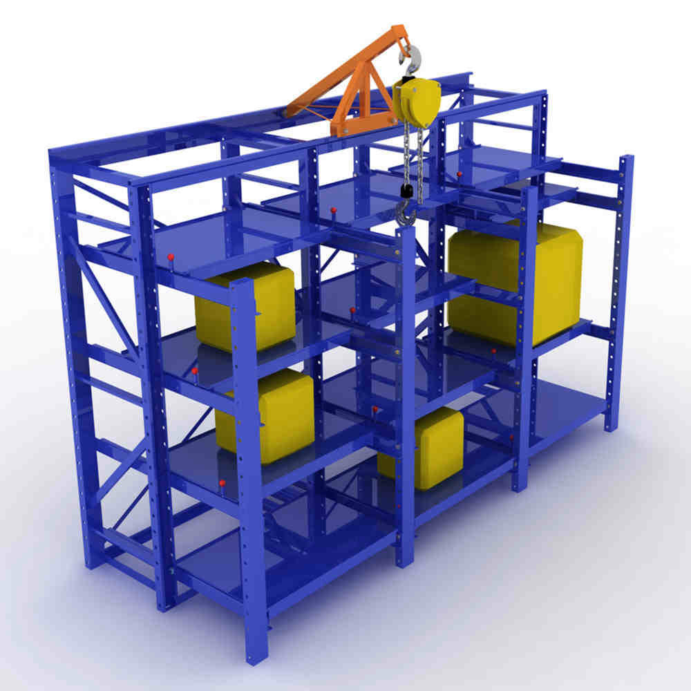 China Manufacturer Industrial Warehouse Steel Heavy duty Custom Sliding Drawer Mold mould storage rack