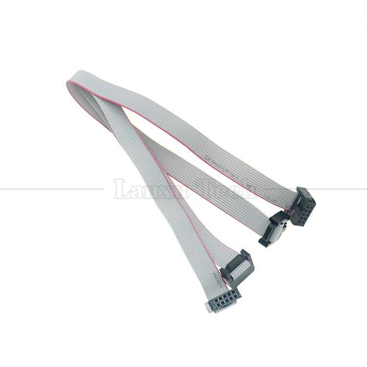 Female to Female 10 PIN 1.27mm Pitch IDC 2.54mm Connector GPIO Grey Flat Ribbon Wire Cable for Hard Drives CD Raspberry Pi