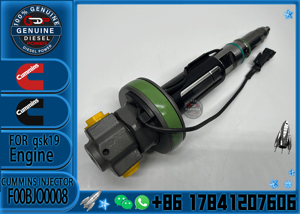 Reliable Fuel Injector Assembly F00BJ00009 For Cummins Engine QSK19 Series Matching Diesel 2881088