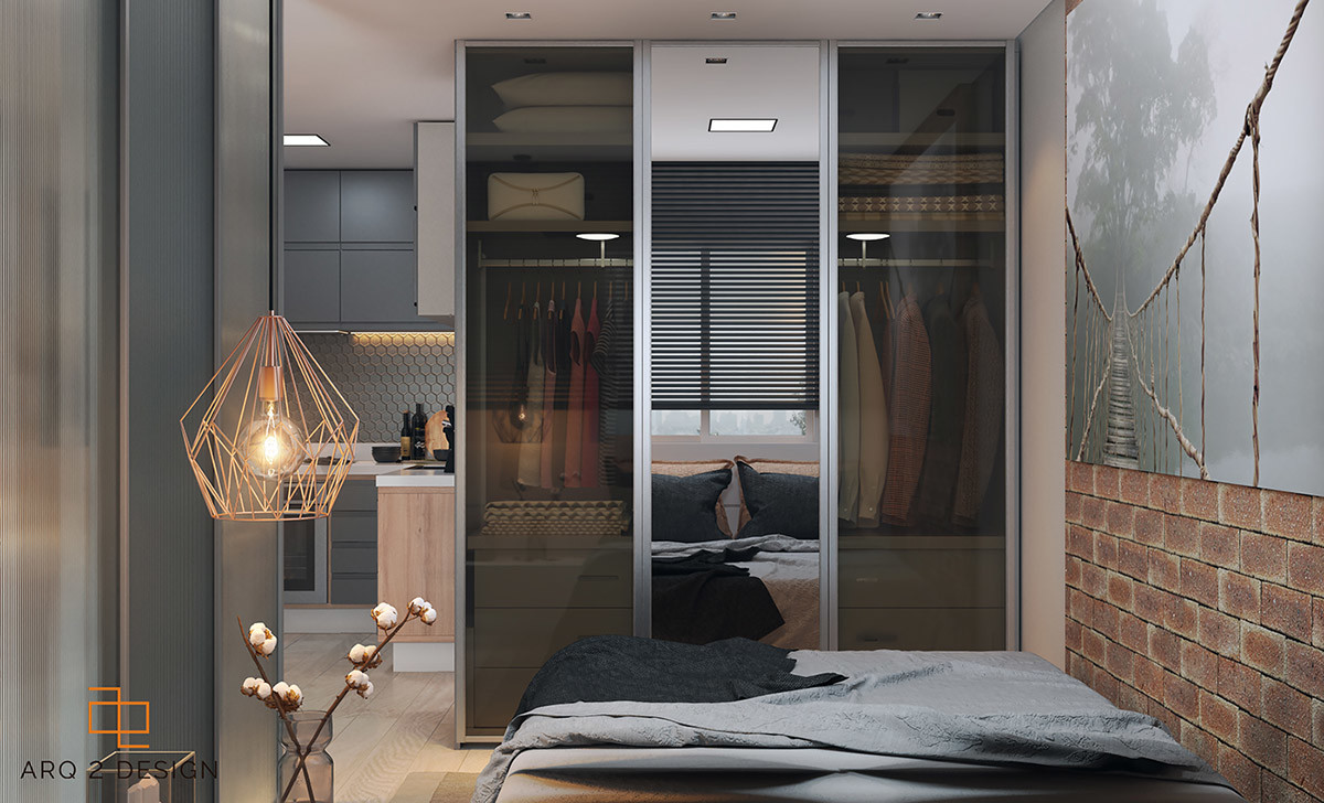 DTC Hardware 2500mm Bedroom Wardrobe Closets Sliding Mirror Wardrobe With Drawers