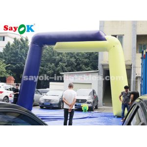 Custom Inflatable Arch 7.6*4.9mH PVC Tarpaulin Inflatable Entrance Arch For