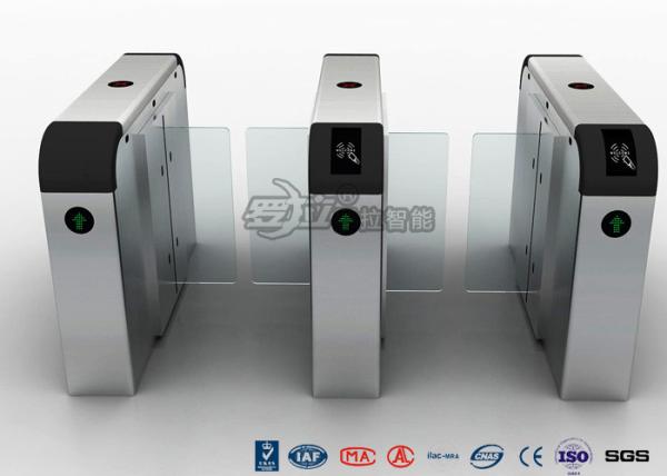 Turnstile Barrier Gate Stainless Steel Security Swing Gate DC Brush Motor 1500mm