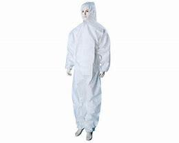 PP / SMS Disposable Protective Coverall Gowns Scrub Suit Lightweight S - 5XL