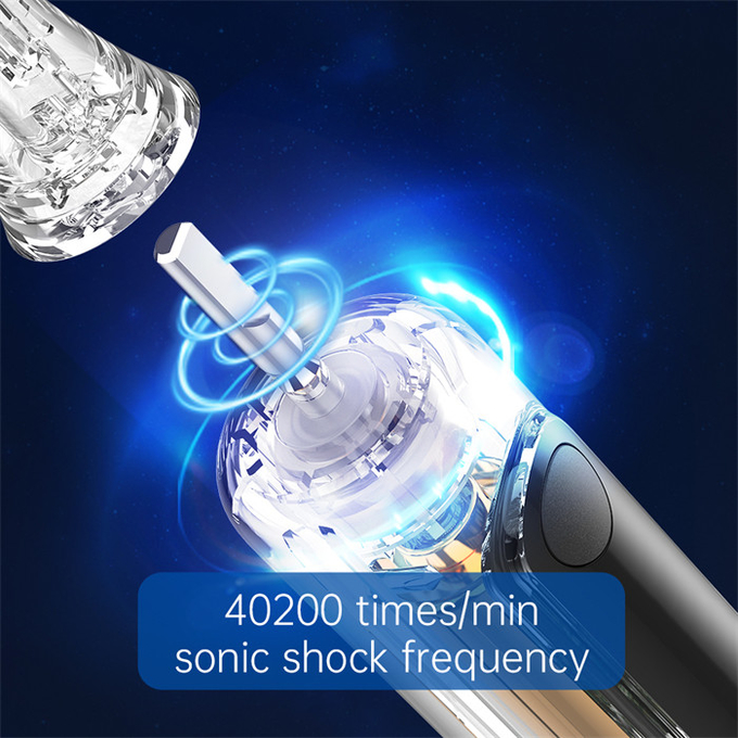 USB Rechargeable Ultrasonic Electric Toothbrush With 2 Brush Head 6 Modes