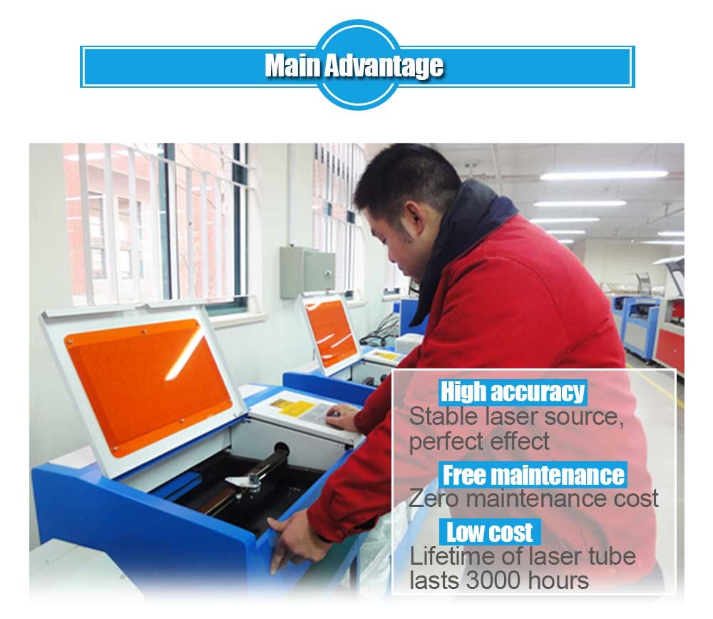 Desktop Stamp CO2 Laser Engraving Machine With Automatic Control System