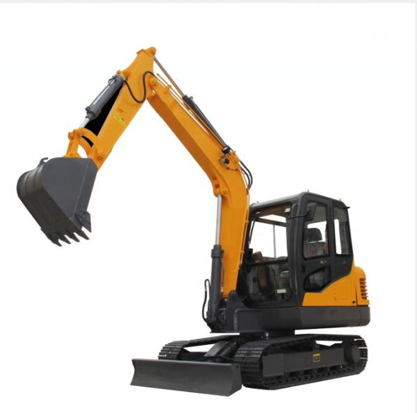 Low Noise Road Builder Excavator / Mini Crawler Excavator With Rated Operation
